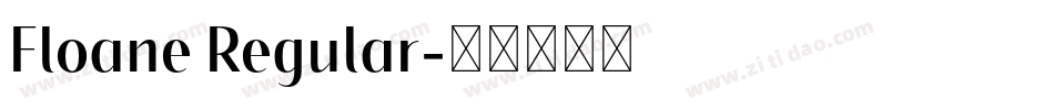 Floane Regular字体转换
